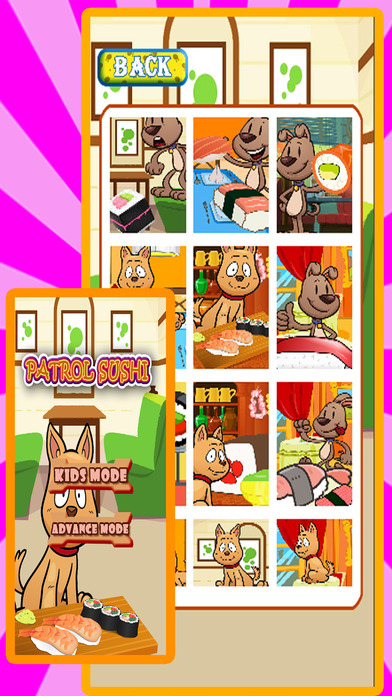 My Cafe Patrol Sushi Jigsaw Puzzle Game For Kids screenshot 2