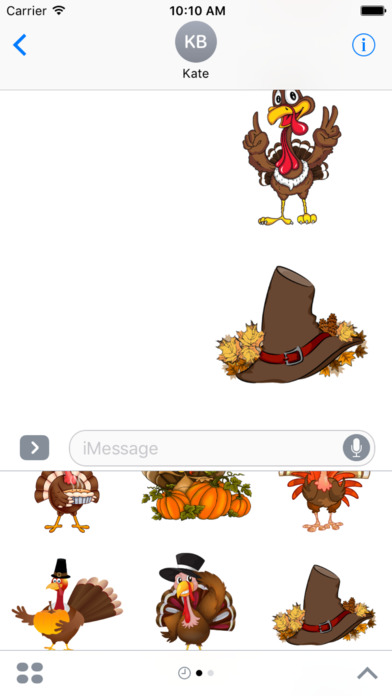 Thanksgiving Day Party Stickers for iMessage screenshot 2