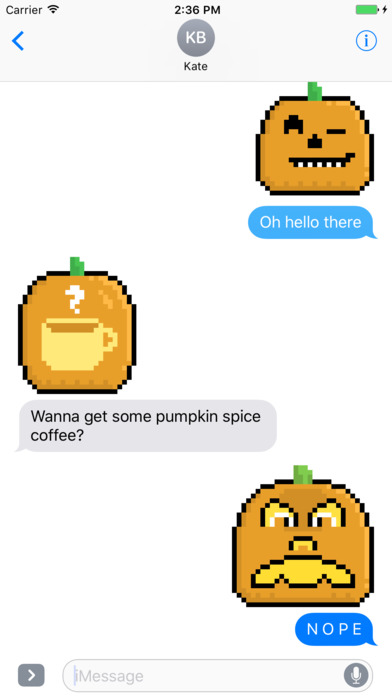 Pixel Pumpkin Stickers screenshot 3