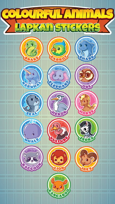 Sticker Me: Colourful Animals screenshot 2