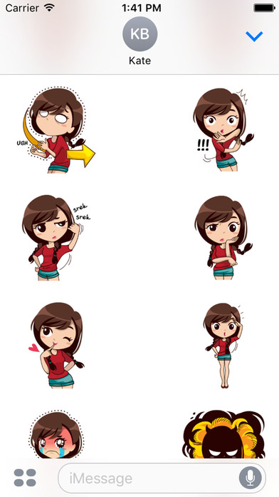 Alice Vol. 2 Stickers for iMessage by AMSTICKERS screenshot 3