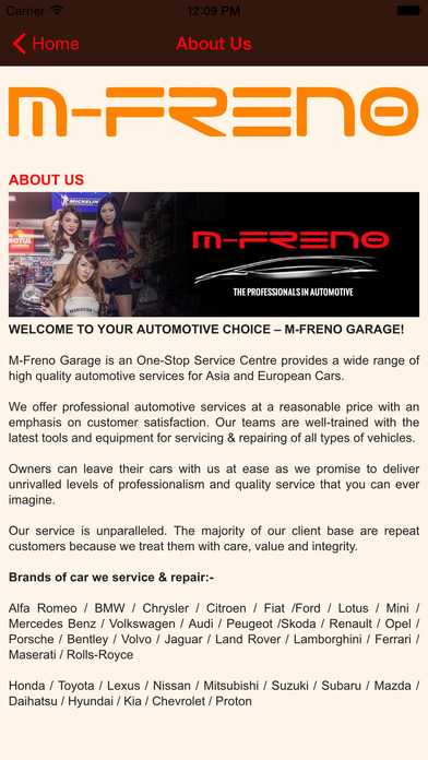 M-Freno Garage screenshot 4