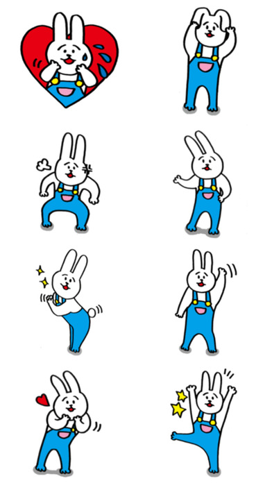 Lovely Rabbit > Sticker! screenshot 2