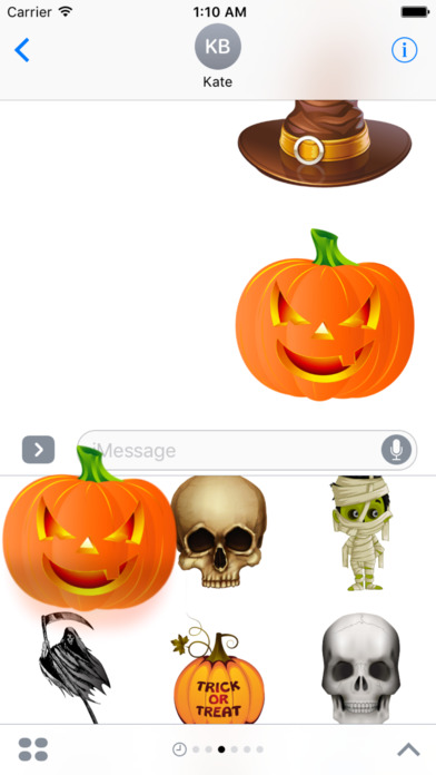 Halloween Dark Stickers for iMessage screenshot 2