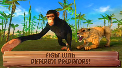 Jungle Chimpanzee Monkey Simulator 3D screenshot 2