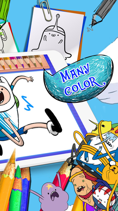 Coloring & Painting Pictures "for Adventure Time " screenshot 2