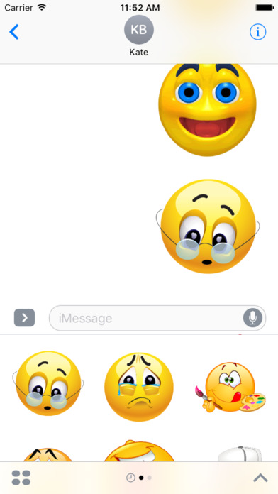 Emoji Symbol HD Stickers for iMessage screenshot 2