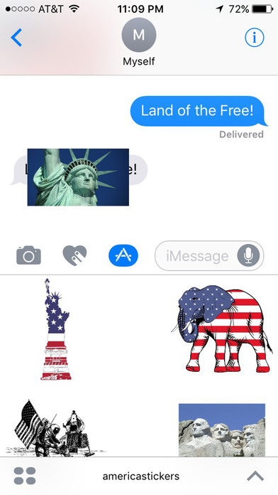 American Stickers for iMessage screenshot 3