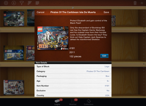LEGO Collectors for iPad screenshot 2