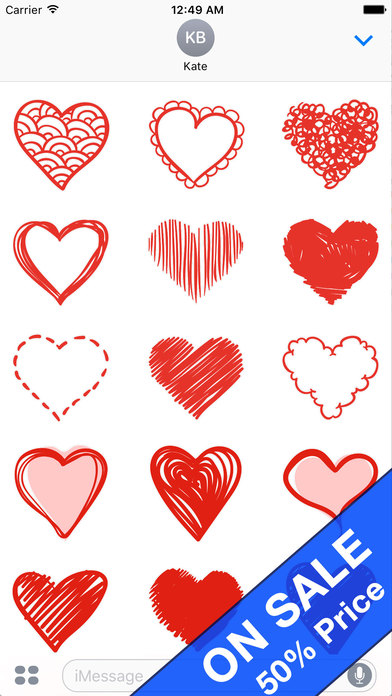 Animated Hearts Stickers screenshot 2