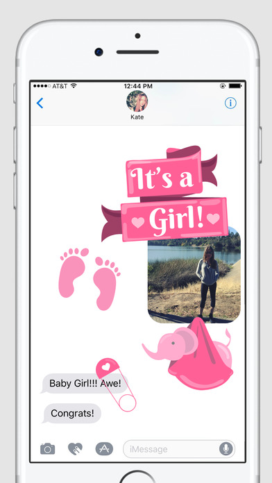 It's A Girl! Stickers screenshot 2