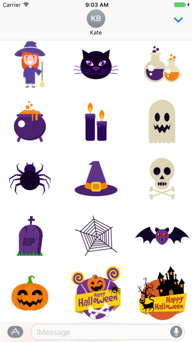 Happy Halloween Party Stickers screenshot 2