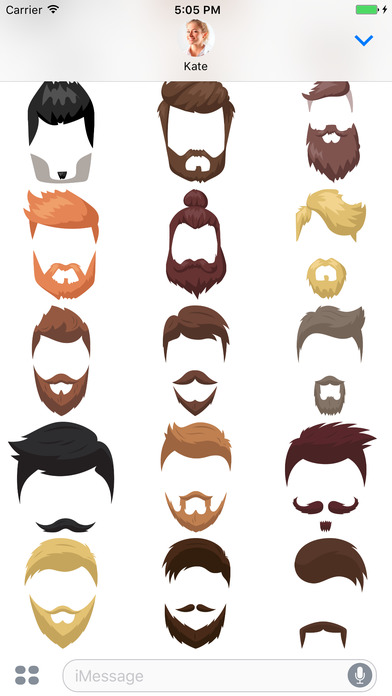 Hairstyles - Stickers for iMessage screenshot 2
