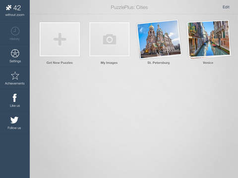 Пазлы Города для iPad