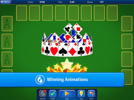 Screenshots of FreeCell Free for iPad