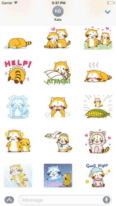 Funny Rock Cat Emoji for iMessage screenshot 2