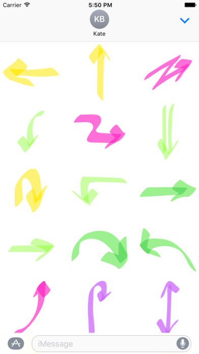 Sticker Highlighter Arrows for iMessage screenshot 2