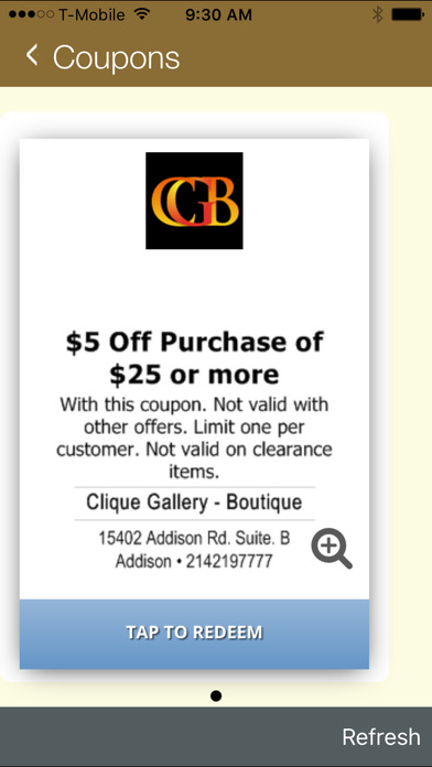 Clique Gallery - Boutique screenshot 3