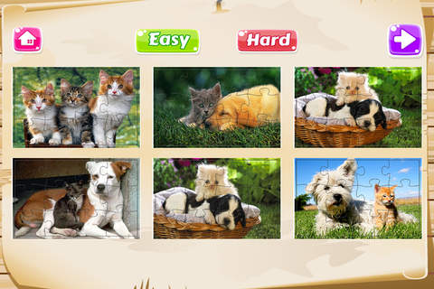 Pussycat puzzle Jigsaw Free Kitty Games For Kids screenshot 4