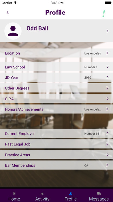 De Novo - Legal Recruiting App screenshot 2