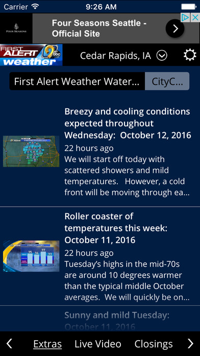 KCRG--TV9 First Alert Weather screenshot 3