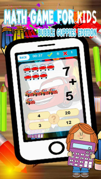 Car Cartoon Math Game Version screenshot 2