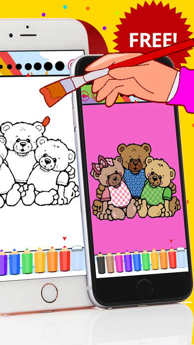 Bear Coloring Book All Pages Free For Kids screenshot 3