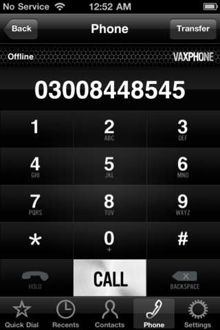VaxPhone - SIP based softphone screenshot 3