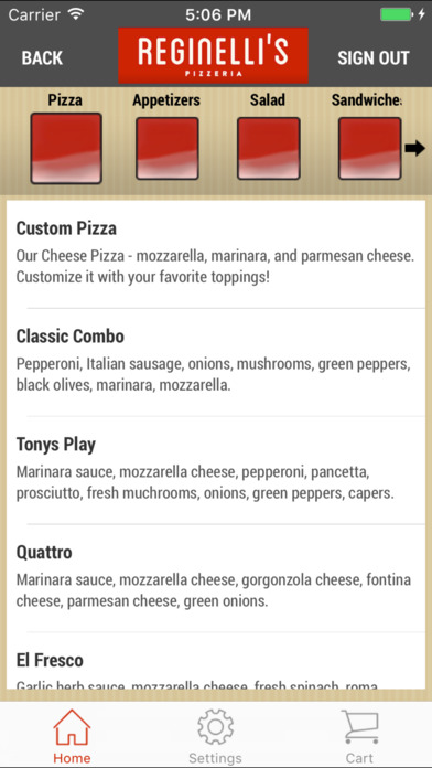 Reginellis Pizzeria screenshot 3