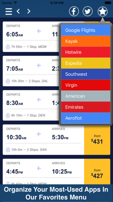 Vacation All In One Pro - Airlines, Hotels & More! screenshot 2