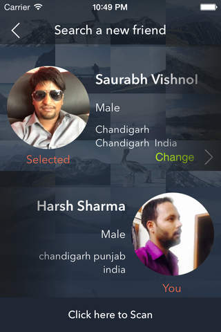 Face Matching application screenshot 2