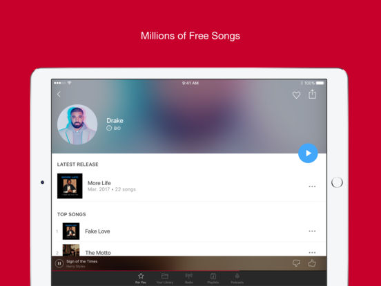 Screenshots of iHeartRadio – Free Music & Radio Stations for iPad