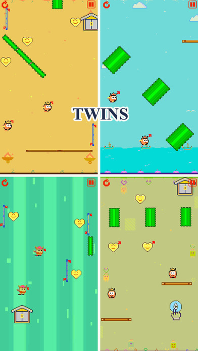 Flappy Twins Bird : Try The Harder Original Risk screenshot 3