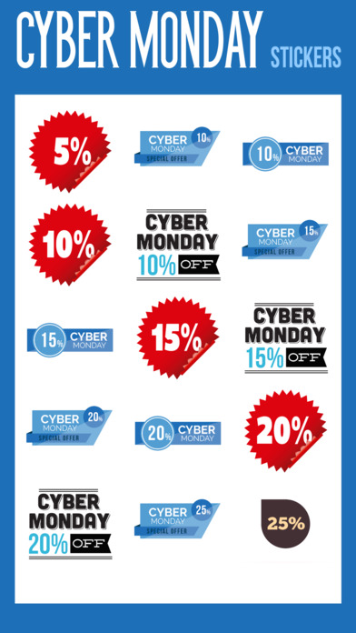 Cyber Monday Stickers - Sale & Discount Badges screenshot 2