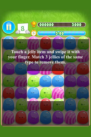 Color jelly match3 - crush all the lovely jelly for time kill screenshot 3