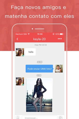 Bate-papo com paixão – Chat, Namoro, Encontros e Relacionamento screenshot 2