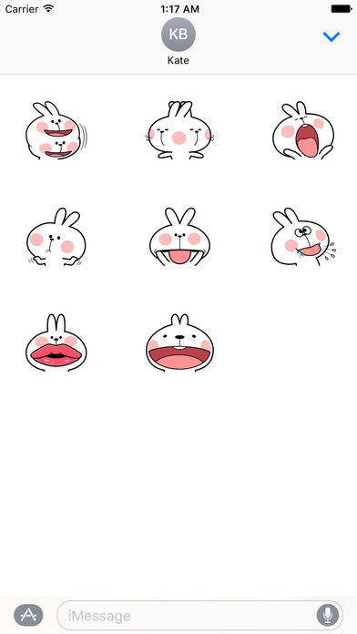 Big Face Rabbit Sticker screenshot 3