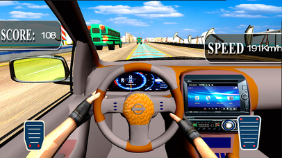 City Car Drive : New Highway Traffic Racing Game screenshot 2