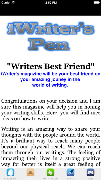 iWriter's Pen Magazine screenshot 3