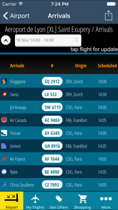Lyon Airport Pro (LYS) + Flight Tracker screenshot 2