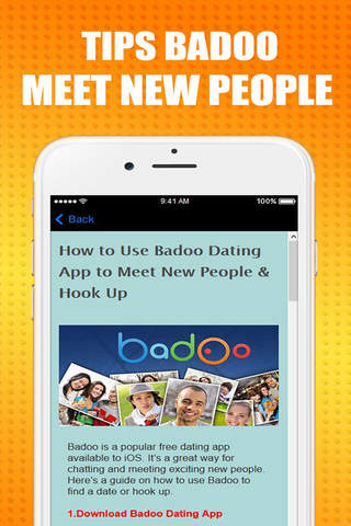 Guide for Badoo Dating New People screenshot 2