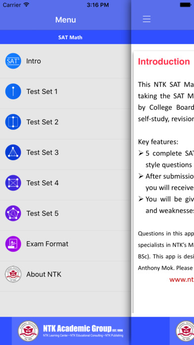 NTK SAT Math II Pro screenshot 2