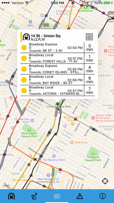Live Maps: NYC Trains screenshot 3