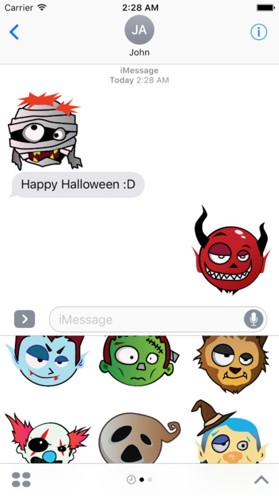 Happy Halloween Emotion Sticker screenshot 3
