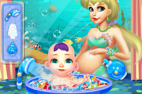Mermaid Princess's Baby Salon-Mommy Real Care screenshot 2