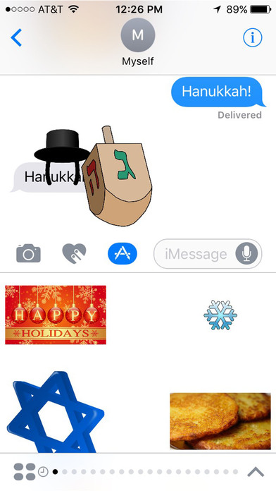 Hanukkah Stickers for iMessage screenshot 2