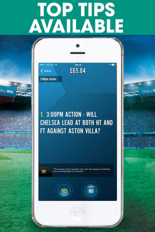 Yes/No by William Hill Labs – the 6 question coupon bet on football matches and top sports screenshot 3