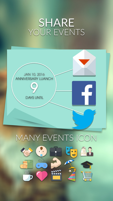 Event Countdown Wallpapers Pro for Hipster Style screenshot 3