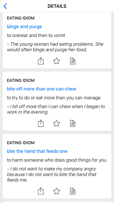 Food & Clothing idioms screenshot 3