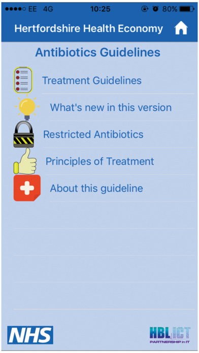 Herts Antibiotics Guidelines screenshot 2